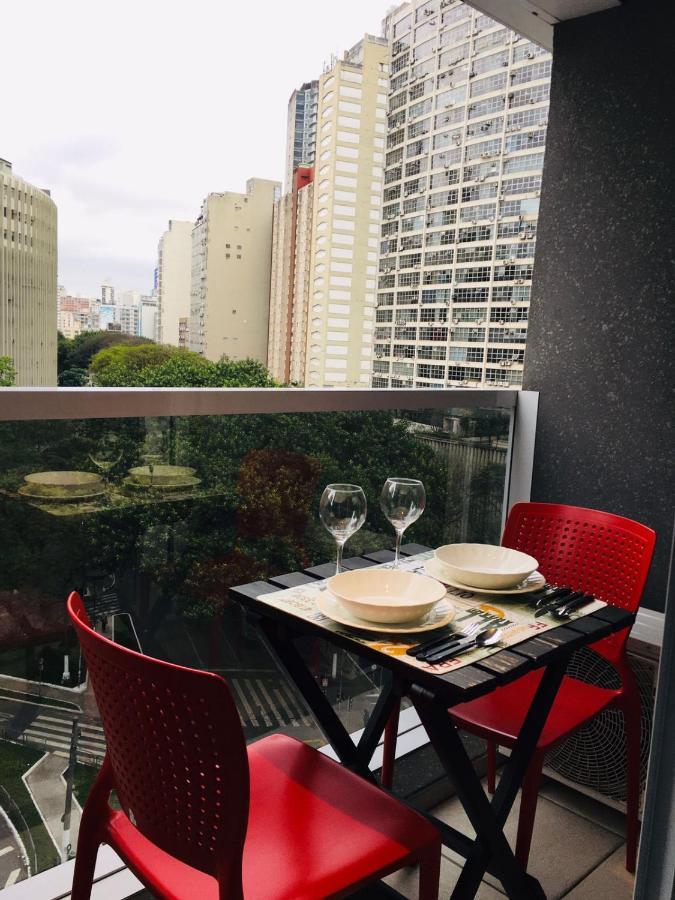 Studio Charmoso Com Terraco E Vista! Sao Paulo Dış mekan fotoğraf