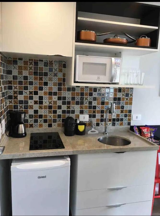 Studio Charmoso Com Terraco E Vista! Sao Paulo Dış mekan fotoğraf