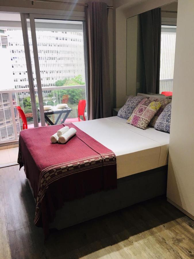 Studio Charmoso Com Terraco E Vista! Sao Paulo Dış mekan fotoğraf