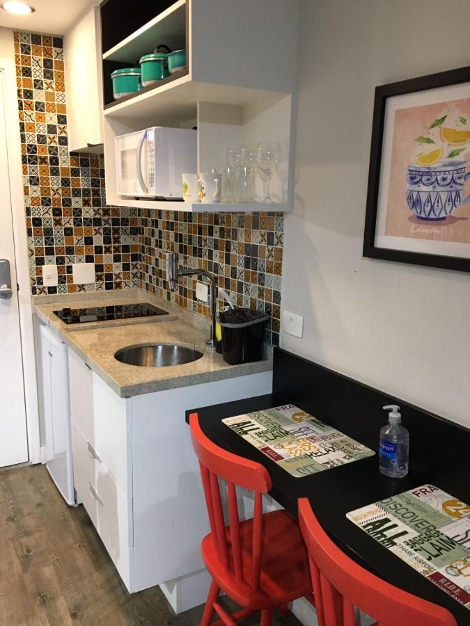 Studio Charmoso Com Terraco E Vista! Sao Paulo Dış mekan fotoğraf