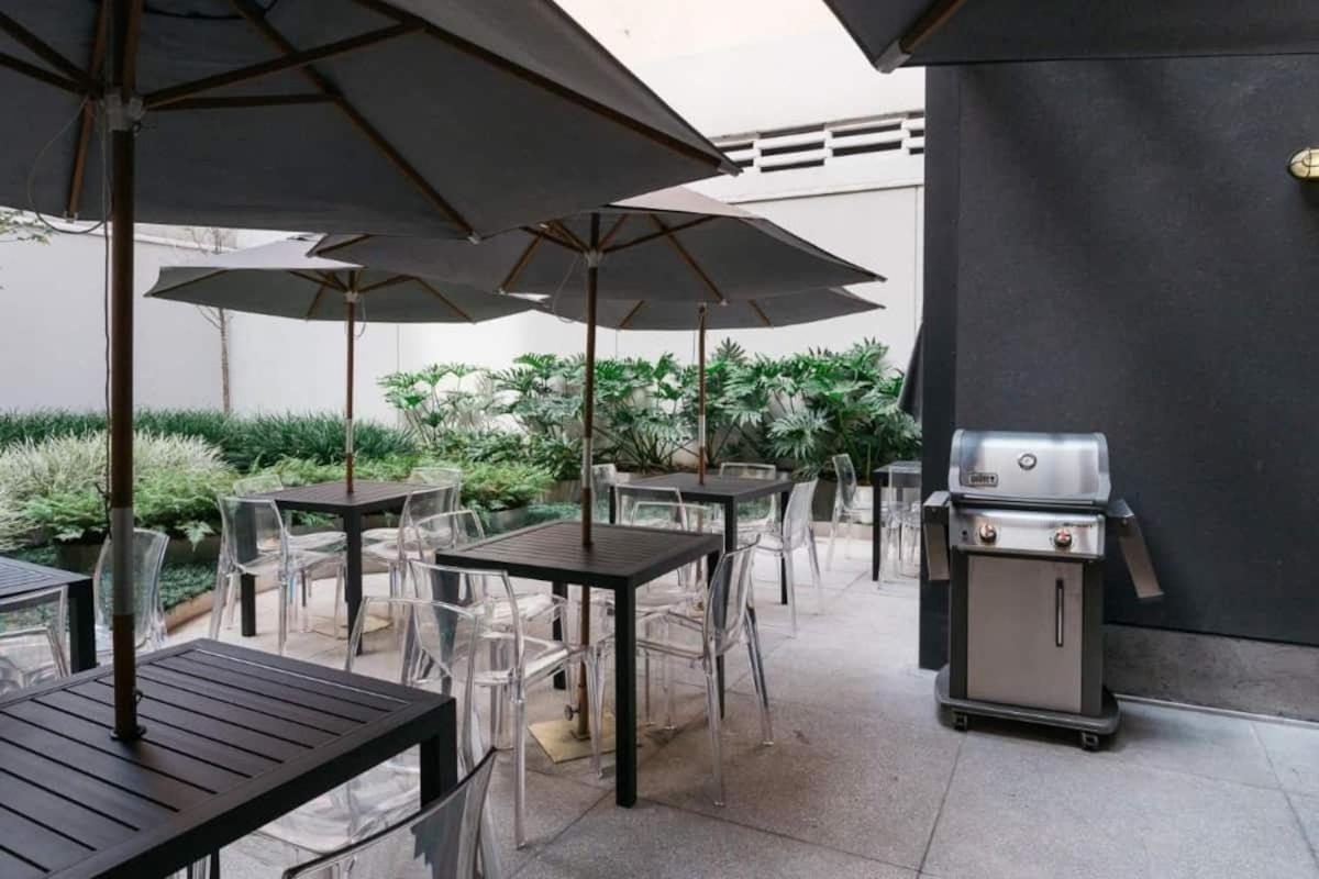 Studio Charmoso Com Terraco E Vista! Sao Paulo Dış mekan fotoğraf